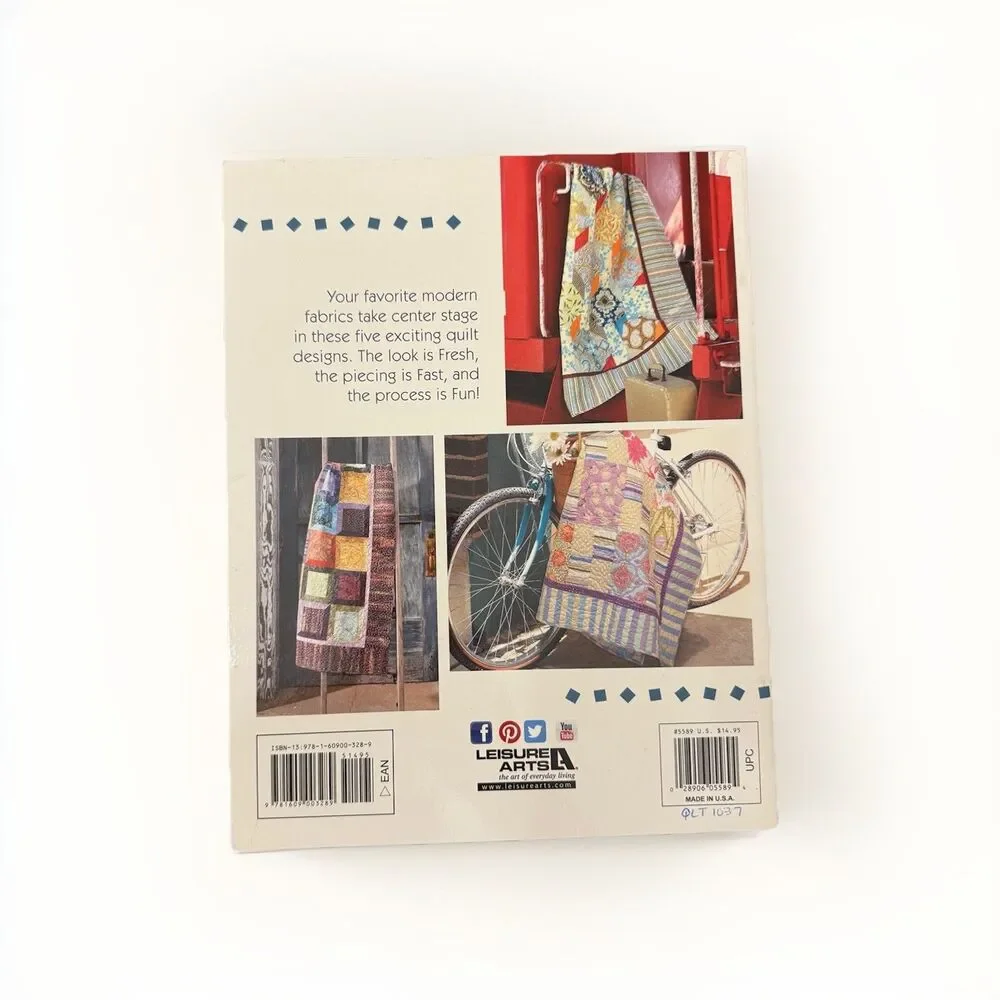 Fresh Fast Fun Quilts Quilting Pattern Book 5 Designs Ann Hansen Leisure Arts